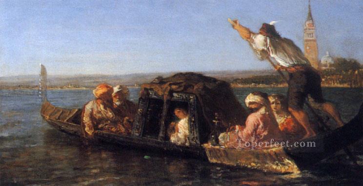 On the Venetian Lagoon Barbizon Felix Ziem Oil Paintings